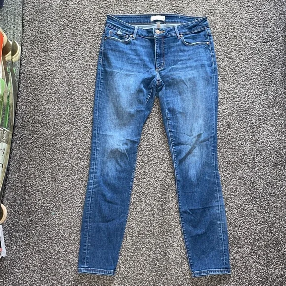 Ann Taylor LOFT Denim Jeans Curvy Skinny Mid Rise Size 28/6 - Picture 9 of 11